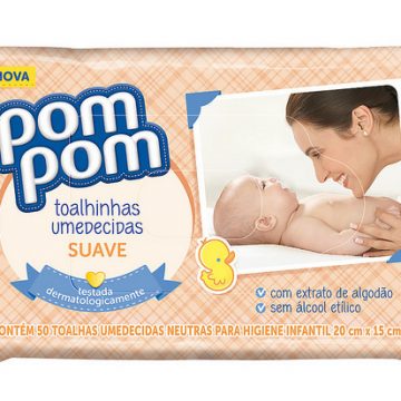 Pom Pom relança linha de fraldas e apresenta novidades para o banho dos bebês