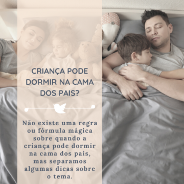 Criança pode dormir na cama dos pais?